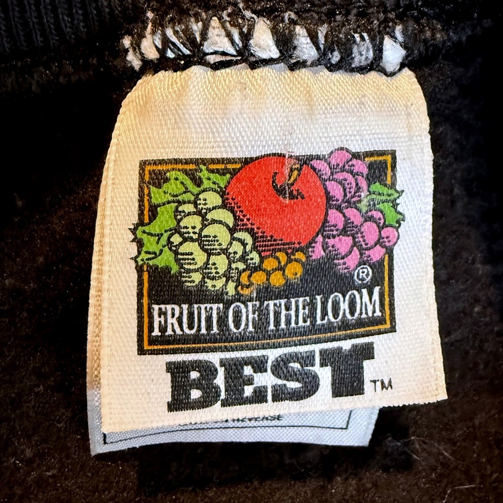 Fruit of the Loom VTG Black Golf Club Embroidery Crewneck Sweatshirt Mens Medium - Picture 6 of 8